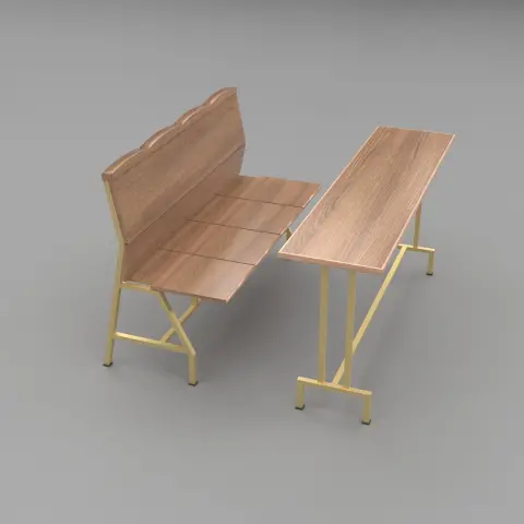 Lift-up bench