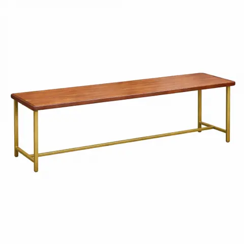 Wood Top H Leg Table