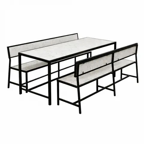 Formica Top H Leg Table